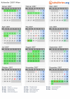 Kalender 2007 mit Ferien und Feiertagen Wien