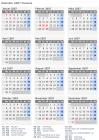Kalender 2007 mit Ferien und Feiertagen Panama
