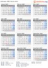 Kalender 2007 mit Ferien und Feiertagen Puerto Rico