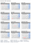Kalender 2007 mit Ferien und Feiertagen Rumänien