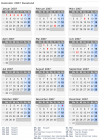 Kalender 2007 mit Ferien und Feiertagen Russland
