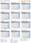 Kalender 2007 mit Ferien und Feiertagen Sambia