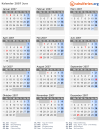 Kalender 2007 mit Ferien und Feiertagen Jura