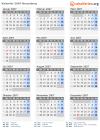 Kalender 2007 mit Ferien und Feiertagen Neuenburg