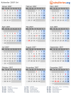 Kalender 2007 mit Ferien und Feiertagen Uri