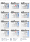 Kalender 2007 mit Ferien und Feiertagen Slowenien