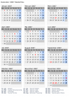 Kalender 2007 mit Ferien und Feiertagen Südafrika