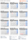 Kalender 2007 mit Ferien und Feiertagen Tschechien