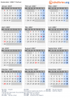 Kalender 2007 mit Ferien und Feiertagen Türkei