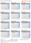 Kalender 2007 mit Ferien und Feiertagen Usbekistan