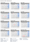 Kalender 2007 mit Ferien und Feiertagen Vatikanstadt
