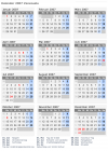 Kalender 2007 mit Ferien und Feiertagen Venezuela