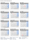 Kalender 2007 mit Ferien und Feiertagen Weißrussland