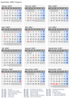 Kalender 2007 mit Ferien und Feiertagen Zypern