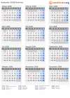 Kalender 2008 mit Ferien und Feiertagen Bolivien
