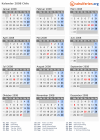 Kalender 2008 mit Ferien und Feiertagen Chile