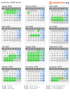 Kalender 2008 mit Ferien und Feiertagen Berlin