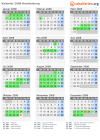 Kalender 2008 mit Ferien und Feiertagen Brandenburg