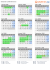 Kalender 2008 mit Ferien und Feiertagen Bremen