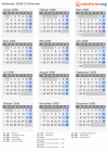 Kalender 2008 mit Ferien und Feiertagen El Salvador