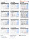 Kalender 2008 mit Ferien und Feiertagen Elfenbeinküste