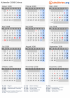Kalender 2008 mit Ferien und Feiertagen Eritrea