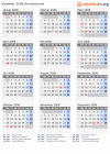 Kalender 2008 mit Ferien und Feiertagen Griechenland