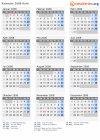 Kalender 2008 mit Ferien und Feiertagen Haiti