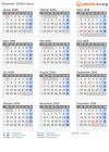 Kalender 2008 mit Ferien und Feiertagen Irland