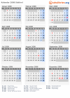 Kalender 2008 mit Ferien und Feiertagen Südtirol