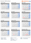 Kalender 2008 mit Ferien und Feiertagen Lettland