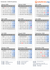 Kalender 2008 mit Ferien und Feiertagen Namibia