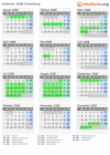 Kalender 2008 mit Ferien und Feiertagen Vorarlberg