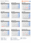 Kalender 2008 mit Ferien und Feiertagen Peru