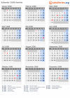 Kalender 2008 mit Ferien und Feiertagen Sambia