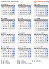 Kalender 2008 mit Ferien und Feiertagen Basel-Stadt