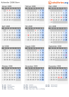 Kalender 2008 mit Ferien und Feiertagen Bern