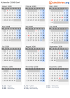 Kalender 2008 mit Ferien und Feiertagen Genf