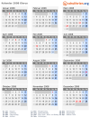 Kalender 2008 mit Ferien und Feiertagen Glarus