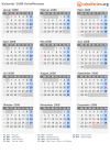 Kalender 2008 mit Ferien und Feiertagen Schaffhausen