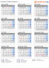 Kalender 2008 mit Ferien und Feiertagen Simbabwe