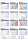 Kalender 2008 mit Ferien und Feiertagen Südafrika
