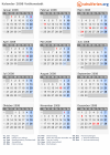 Kalender 2008 mit Ferien und Feiertagen Vatikanstadt