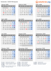 Kalender 2009 mit Ferien und Feiertagen Äthiopien