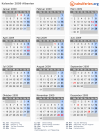 Kalender 2009 mit Ferien und Feiertagen Albanien