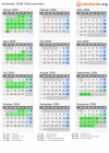 Kalender 2009 mit Ferien und Feiertagen Südaustralien