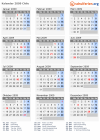 Kalender 2009 mit Ferien und Feiertagen Chile