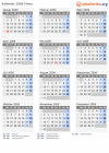 Kalender 2009 mit Ferien und Feiertagen China