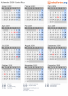 Kalender 2009 mit Ferien und Feiertagen Costa Rica