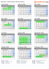 Kalender 2009 mit Ferien und Feiertagen Baden-Württemberg